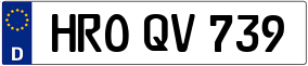Trailer License Plate